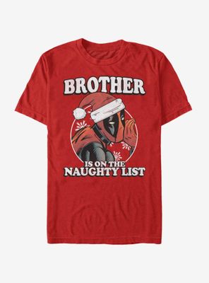 Marvel Deadpool Naughty Brother T-Shirt
