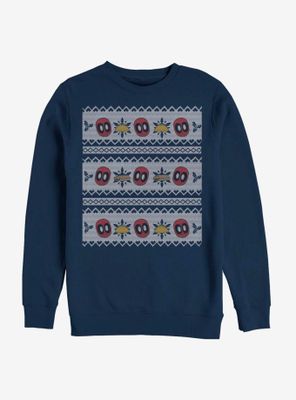 Marvel Deadpool Christmas Pattern Sweatshirt