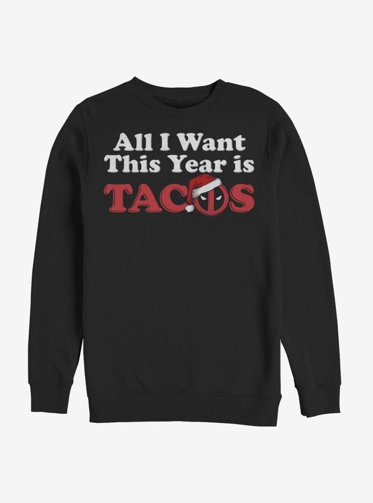 Marvel Deadpool All I Want Tacos Sweatshirt