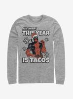 Marvel Deadpool All I Want Is Tacos Long-Sleeve T-Shirt