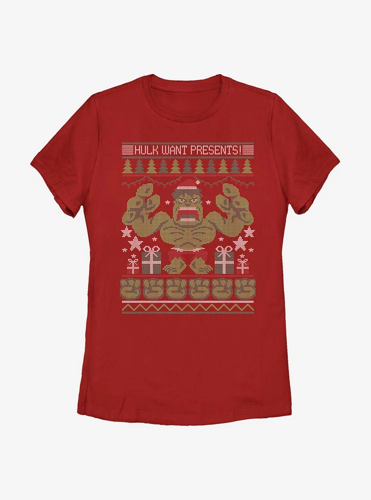 Marvel Hulk Presents Womens T-Shirt
