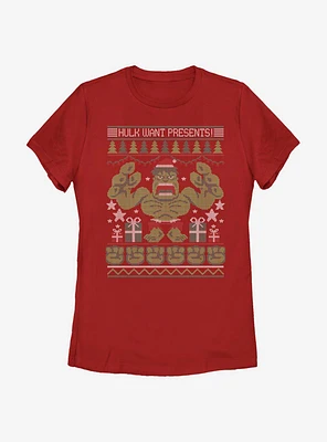 Marvel Hulk Presents Womens T-Shirt