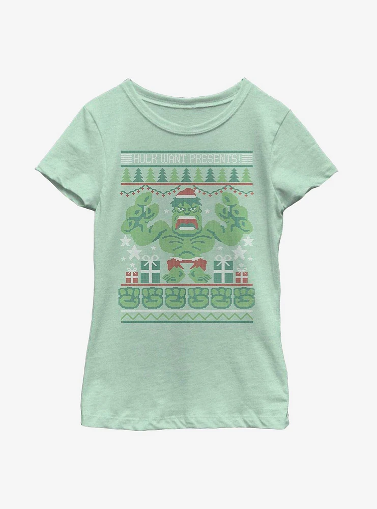 Marvel Hulk Presents Youth Girls T-Shirt