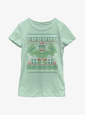 Marvel Hulk Presents Youth Girls T-Shirt