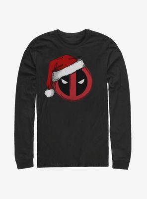 Marvel Deadpool Santa Hat Long-Sleeve T-Shirt