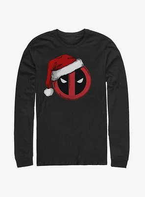 Marvel Deadpool Santa Hat Long-Sleeve T-Shirt