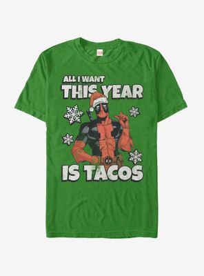 Marvel Deadpool All I Want Is Tacos T-Shirt