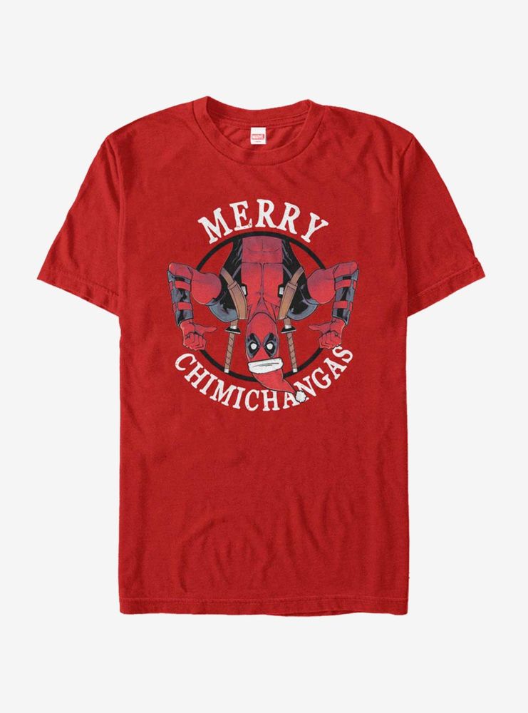 Marvel Deadpool Merry Chimichangas T-Shirt