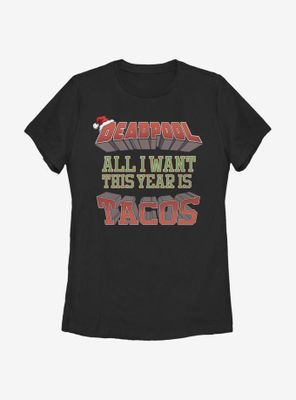 Marvel Deadpool Tacos This Year Womens T-Shirt