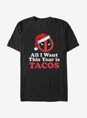 Marvel Deadpool Tacos All I Want T-Shirt