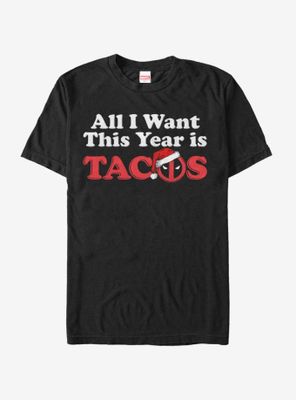 Marvel Deadpool All I Want Tacos T-Shirt