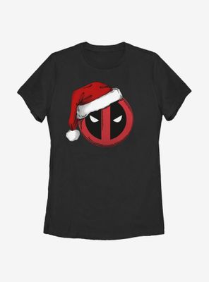 Marvel Deadpool Santa Hat Womens T-Shirt