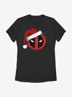 Marvel Deadpool Santa Hat Womens T-Shirt