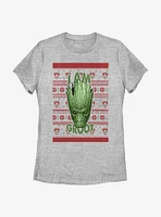 Marvel Guardians Of The Galaxy Groot Christmas Pattern Womens T-Shirt