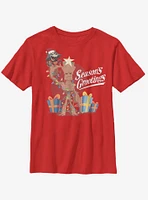 Marvel Guardians Of The Galaxy Seasons Grootings Youth T-Shirt