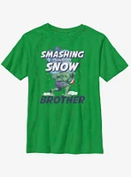 Marvel Hulk Smashing Snow Brother Youth T-Shirt