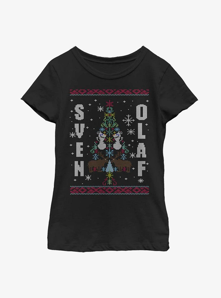 Disney Frozen Sven & Olaf Youth Girls T-Shirt