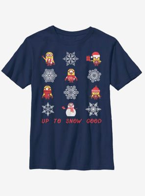 Despicable Me Minions Snowflake Snow Good Youth T-Shirt