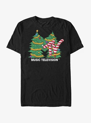 MTV Christmas Tree Logo T-Shirt