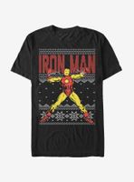 Marvel Iron Man Christmas Pattern T-Shirt