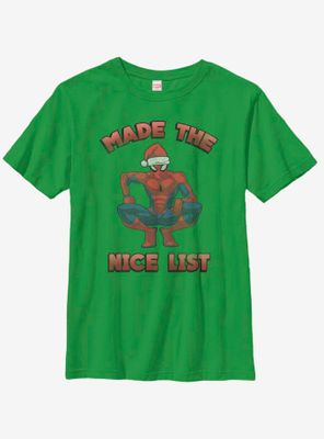 Marvel Spider-Man Made The Nice List Youth T-Shirt
