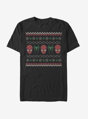 Marvel Spider-Man Spider Christmas Pattern T-Shirt
