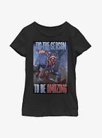 Marvel Spider-Man Amazing Season Spider Youth Girls T-Shirt