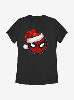 Marvel Spider-Man Spidey Santa Hat Womens T-Shirt