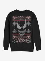 Marvel Venom Face Christmas Pattern Sweatshirt