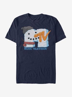 MTV Snowman Face Logo T-Shirt