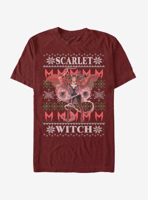 Marvel X-Men Scarlet Witch Christmas Pattern T-Shirt