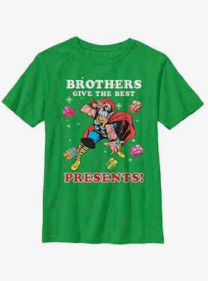 Marvel Thor Brothers Give The Best Presents Youth T-Shirt