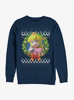 Nintendo Super Mario Wreath Princess Peach 3D Sweatshirt