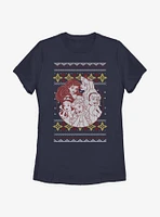 Disney Princess Christmas Pattern Womens T-Shirt