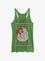 Disney Princess Christmas Pattern Womens Tank Top