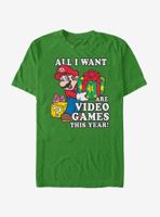 Nintendo Super Mario Give Video Games T-Shirt