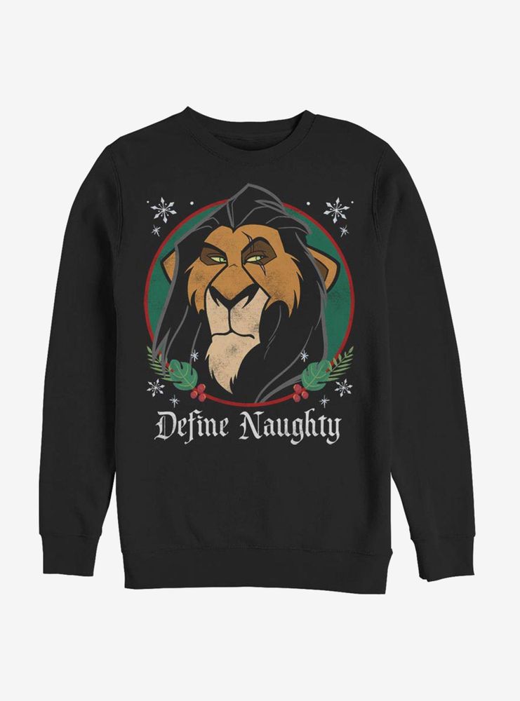 Disney The Lion King Scar Define Naughty Sweatshirt