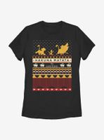 Disney The Lion King Hakuna Matata Christmas Pattern Womens T-Shirt