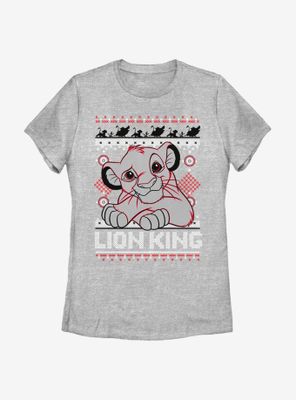 Disney The Lion King Simba Holiday Womens T-Shirt