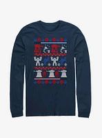 Star Wars Hoth Christmas Pattern Long-Sleeve T-Shirt