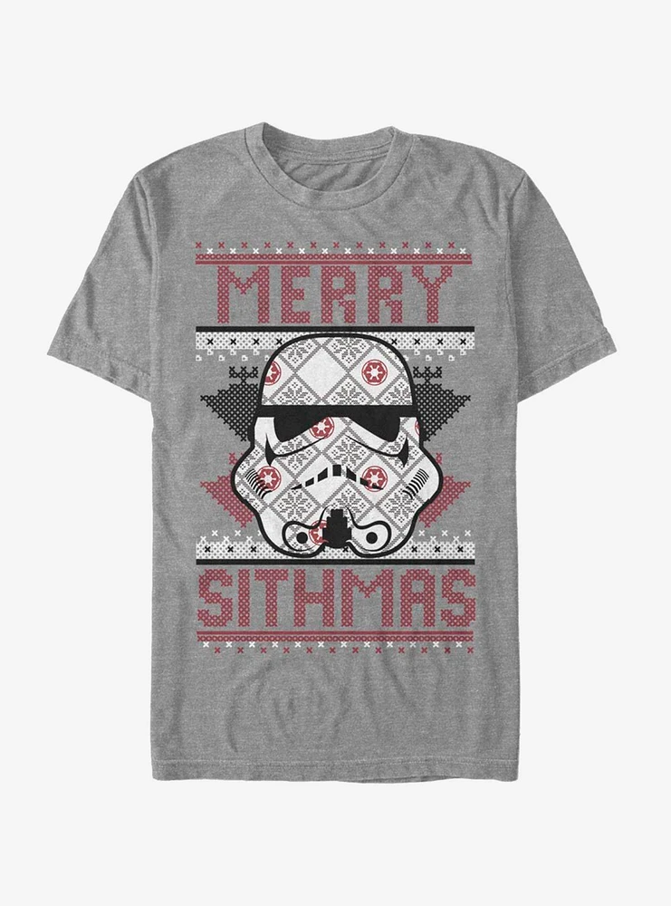 Star Wars Sith Christmas Pattern T-Shirt