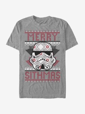 Star Wars Sith Christmas Pattern T-Shirt