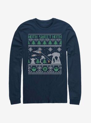 Star Wars Christmas Pattern Long-Sleeve T-Shirt