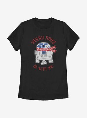 Star Wars R2D2 Christmas Womens T-Shirt