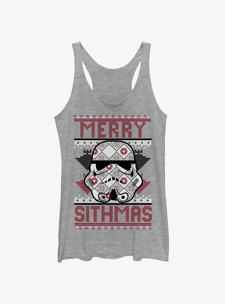 Star Wars Sith Christmas Pattern Womens Tank Top