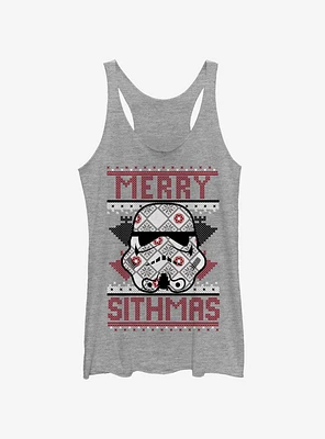 Star Wars Sith Christmas Pattern Womens Tank Top