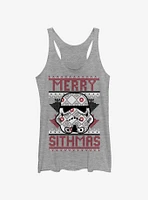 Star Wars Sith Christmas Pattern Womens Tank Top