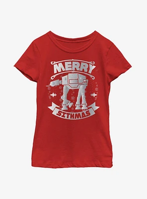 Star Wars AT-AT Sithmas Youth Girls T-Shirt