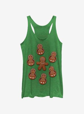 Star Wars Porg Chewie Holiday Cookies Womens Tank Top