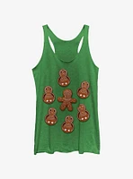 Star Wars Porg Chewie Holiday Cookies Womens Tank Top